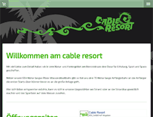 Tablet Screenshot of cableresort.de